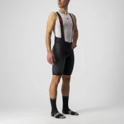 Castelli - pantaloni ciclism scurti cu bretele Premio Black Bibshort - negru