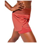 On - pantaloni scurti alergare pentru femei Running Shorts - maro rubin roscat
