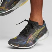 Puma - pantofi alergare pentru barbati Deviate Nitro Elite 2 - Marathon Series PU - negru argintiu galben Blaze