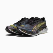 Puma - pantofi alergare pentru barbati Deviate Nitro Elite 2 - Marathon Series PU - negru argintiu galben Blaze