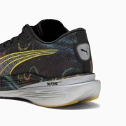 Puma - pantofi alergare pentru barbati Deviate Nitro Elite 2 - Marathon Series PU - negru argintiu galben Blaze