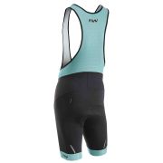Northwave - pantaloni ciclism scurti cu bretele Force Evo Bibshorts - negru albastru deschis surf