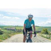 Northwave - tricou ciclism cu mânecă scurtă pentru femei Force Evo Women Jersey - albastru deschis surf negru