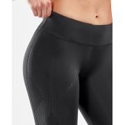 2XU - Colanti compresie femei talie medie Mid-Rise Compression Tight - negru