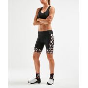 2XU - pantaloni scurti ciclism pentru femei Elite Cycle Shorts W - negru-rain spot