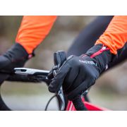 Castelli - manusi ciclism pentru barbati, vreme rece Spettacolo Ros - negru rosu