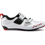 Northwave Tribute 2 Carbon - pantofi pentru ciclism sosea si triatlon - alb negru rosu