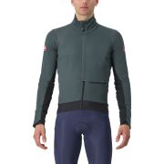 Castelli - Jacheta ciclism vreme rece sau iarna,  Alpha Doppio RoS Jacket - verde inchis rover negru