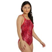 TYR - costum baie intreg pentru femei - Atolla Diamondfit - rosu multicolor