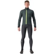 Castelli - Jacheta ciclism vreme rece sau iarna, Entrata Jacket - verde inchis rover galben fluo