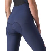 Castelli - Pantaloni lungi ciclism cu bretele iarna si vreme rece pentru femei Sorpasso Ros W bibtight - albastru belgian gri reflex