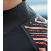 Orca - costum neopren ape deschise pentru copii Junior OpenWater Zeal Squad wetsuit - negru dungi portocalii