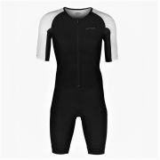 Orca - costum triathlon pentru barbati maneca scurta Athlex Aero suit SS trisuit - negru alb