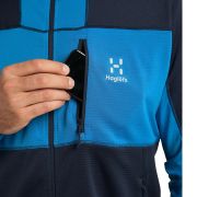 Haglofs - Jacheta fleece barbati L.I.M Mid Fast Hood - alnastru inchis albastru nordic