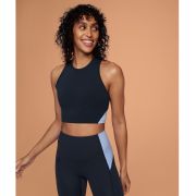 On Cloud - maiou sport scurt femei Movement Crop - albastru inchis | deschis