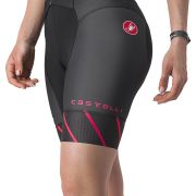Castelli - costum trisuit triatlon pentru femei, maneca scurta Free Sanremo W Suit - negru roz magenta