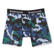 Smartwool - boxeri barbati Merino Print Boxer Brief Boxed - camuflaj albastru negru Mist blue Blurred Camo Print