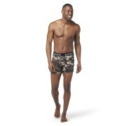 Smartwool - boxeri barbati Merino Print Boxer Brief Boxed - camuflaj maro negru Dune Blurred Camo Print