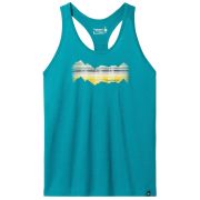 Smartwool - maiou sport femei Mountain Horizon Graphic W Tank - albastru deschis acvatic