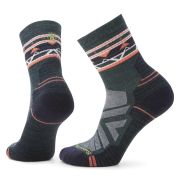Șosete Merino hiking Smartwool Hike Zig Zag Valley - albastru Twilight | Mid Crew | Light Cushion