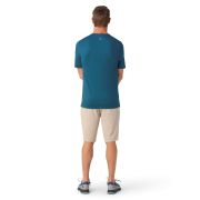 Smartwool - tricou sport barbati maneca scurta Short Sleeve Tee Slim Fit tee - albastru amurg