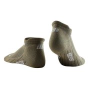 CEP - sosete compresie scurte barbati The Run Socks No show - verde inchis maslina