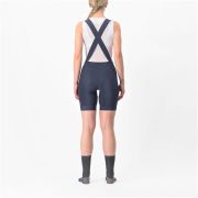 Castelli - pantaloni scurti ciclism cu bretele pentru femei Endurance bibshorts - albastru inchis