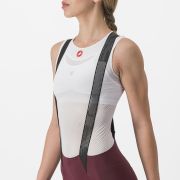 Castelli - pantaloni scurti ciclism cu bretele pentru femei Free Aero RC bibshorts - visiniu