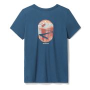 Smartwool - tricou sport femei maneca scurta Denver Skyline Graphic Short Sleeve Tee Slim Fit - albastru inchis amurg