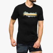 Smartwool - tricou sport unisex maneca scurta Mountain Horizon Graphic Short Sleeve Tee - albastru inchis