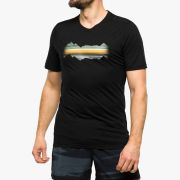 Smartwool - tricou sport unisex maneca scurta Mountain Horizon Graphic Short Sleeve Tee - negru