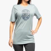 Smartwool - tricou sport unisex maneca scurta Mountain Trail Graphic Short Sleeve Tee - albastru deschis metalic