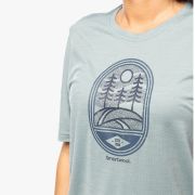 Smartwool - tricou sport unisex maneca scurta Mountain Trail Graphic Short Sleeve Tee - albastru deschis metalic