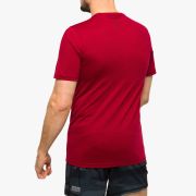 Smartwool - tricou sport unisex maneca scurta Mountain Trail Graphic Short Sleeve Tee - rosu Rhythmic