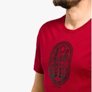 Smartwool - tricou sport unisex maneca scurta Mountain Trail Graphic Short Sleeve Tee - rosu Rhythmic