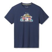 Smartwool - tricou sport unisex maneca scurta River Van Graphic Short Sleeve Tee - albastru inchis