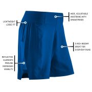 CEP - Pantaloni scurti alergare pentru femei Run Loose Fit women Shorts - albastru