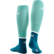 CEP - Sosete de compresie gamba femei The Run Compression W Socks Tall - albastru inchis petrol albastru deschis