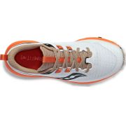 Saucony - pantofi alergare pentru femei Peregrine 13 - gri deschis ceata portocaliu Zenith