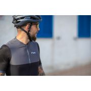 Northwave - tricou ciclism mânecă scurtă pentru bărbați Storm Air Jersey - gri închis galben fluo