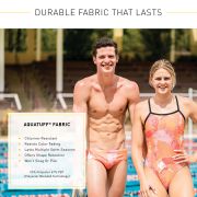 Finis - costum de baie intreg - Openback Solid Color - negru