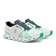 On Cloud 5 Push - pantofi sport pentru barbati - alb fildes verde padure bleumarin