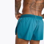 2XU - Pantaloni scurti de alergare pentru barbati Light Speed 3" Short - albastru Oceanside Reflectorizant
