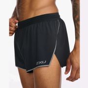 2XU - Pantaloni scurti de alergare pentru barbati Light Speed 3" Short - negru Reflectorizant