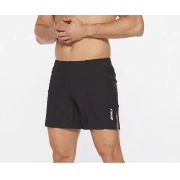 2XU - Pantaloni scurti de alergare pentru barbati Light Speed 7" Cover Shorts - negru reflectorizant