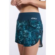 2XU - Pantaloni scurti de alergare pentru femei Aero 5 inch Shorts - albastru multicolor