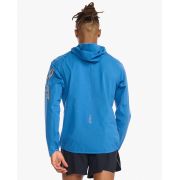 2XU - jacheta impermeabila cu elemente reflectorizante - Light Speed Waterproof Jacket - albastra starling