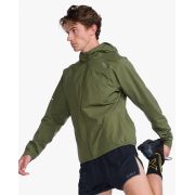 2XU - jacheta impermeabila cu elemente reflectorizante - Light Speed Waterproof Jacket - verde