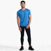 2XU - tricou tehnic pentru barbati Light Speed Tee - albastru intens Starling Reflectorizant