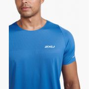 2XU - tricou tehnic pentru barbati Light Speed Tee - albastru intens Starling Reflectorizant